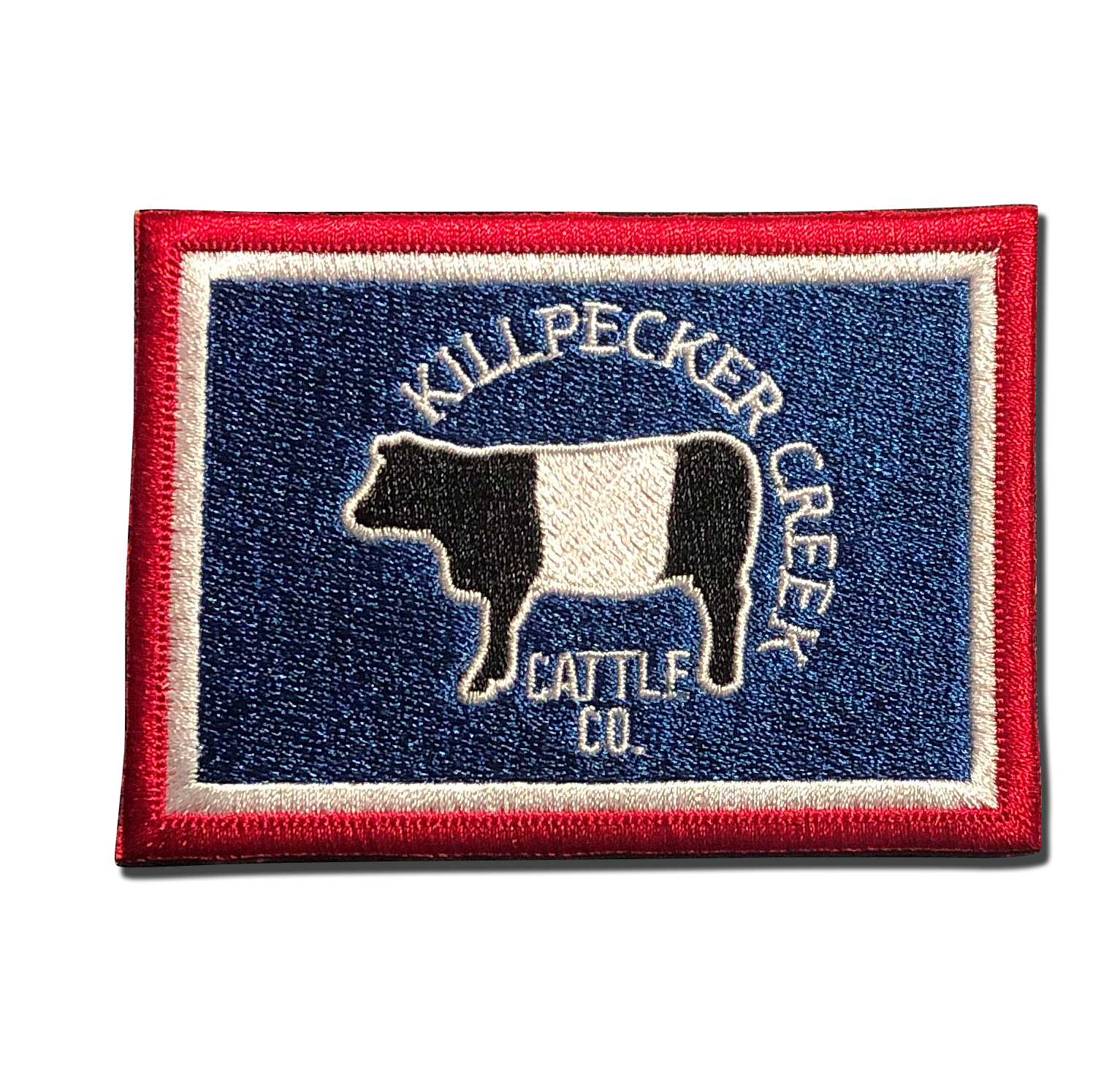 Killpecker Creek Cattle Co. Patch in Red, White and Blue